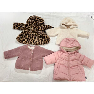 Bundle Baby Girl Winter Jackets Size 3-6 mo